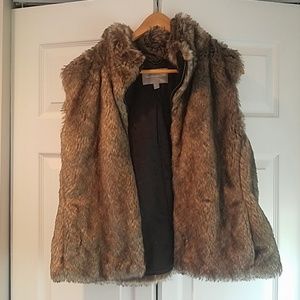 Banana Republic Faux Fur Vest